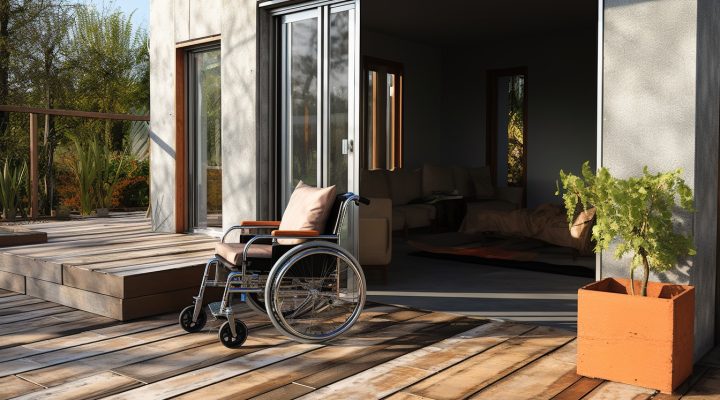 agence ba disabled personn entring in its containers made house 53286446 e015 44cd 8d8c 287ac81ba674